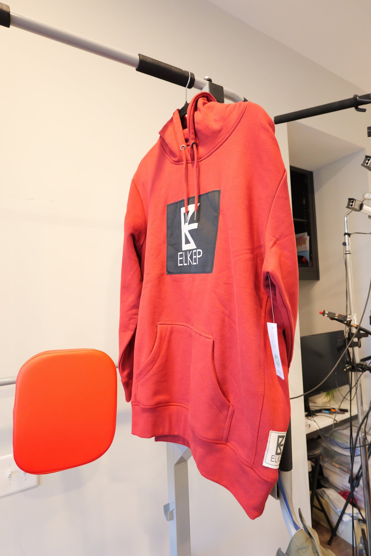 Red Fleece Elekp Hoodie