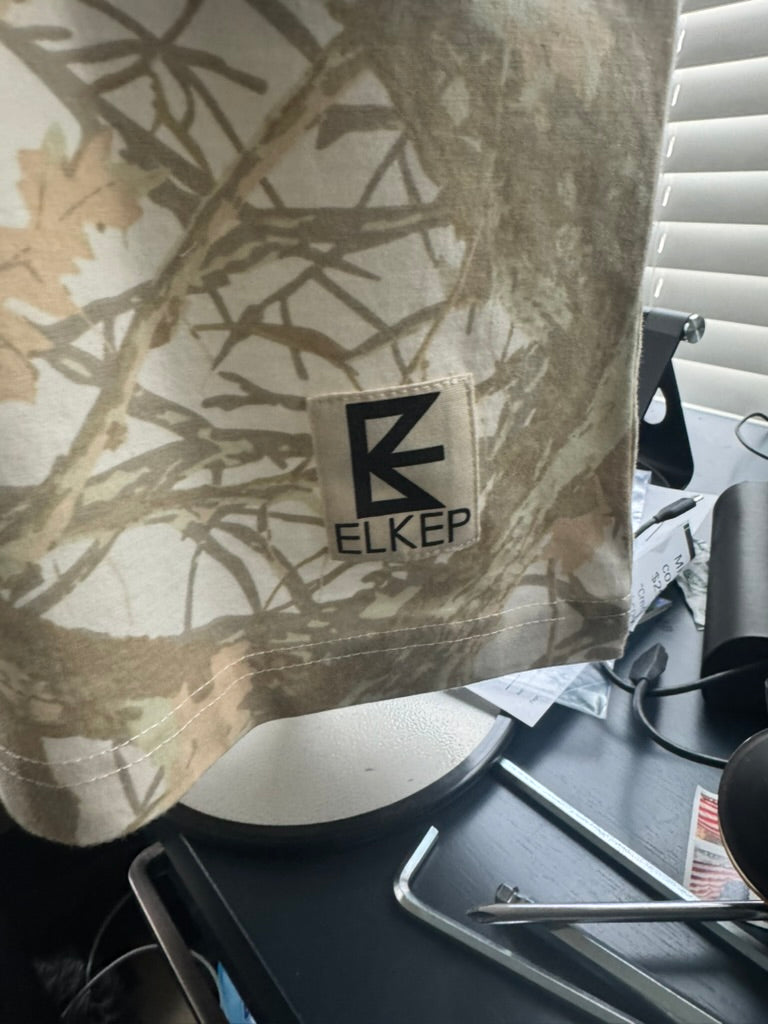 Elkep woven hem patch detail