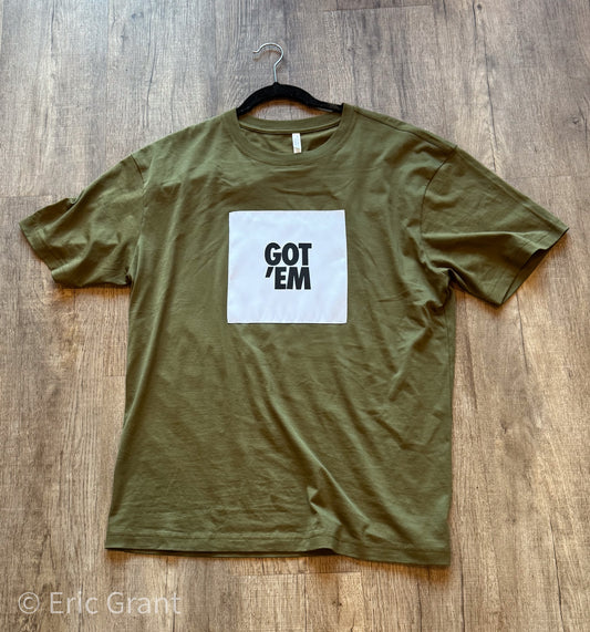 Got Em Olive T-Shirt - Used Sample